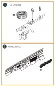 Clear Prop CPA48120 Magasins for Type92 gun 9 pcs 1:48