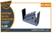 Clear Prop CPA48127 Spitfire Mk.IXe exhausts for Airfix kit 1:48