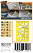 Clear Prop CPA48130 Fairey Delta 2 double-sided painting mask for Dora Wings 1:48