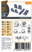 Clear Prop CPA48131 Fairey Delta 2 Wheels set for Dora Wings kit for Dora Wings 1:48