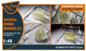 Clear Prop CPA48143 Zero A6M2b Model 21 double-sided painting mask for Academy 1:48