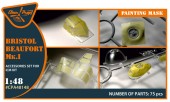 Clear Prop CPA48148 Beaufort Mk.IA painting mask for ICM 1:48