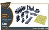Clear Prop CPA48149 Fairey Delta 2 accessories set for Dora Wings 1:48