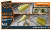 Clear Prop CPA48151 JAS 39 Gripen double-sided painting mask for Italeri 1:48