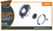 Clear Prop CPA72009 Ki-51 Sonia (all versions) resin exhaust & cooling gills for CP kits CP72011/CP72012/CP72013 1:72