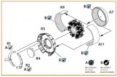 Clear Prop CPA72009 Ki-51 Sonia (all versions) resin exhaust & cooling gills for CP kits CP72011/CP72012/CP72013 1:72