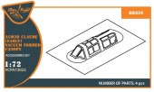 Clear Prop CPA72022 A5M Claude (early version) vacuum formed canopy for CP kits CP72006/CP72008 1:72