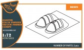 Clear Prop CPA72023 Gloster E28/39 Pioneer vacuum formed canopy for CP kits CP72001/CP72007 1:72