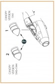 Clear Prop CPA72023 Gloster E28/39 Pioneer vacuum formed canopy for CP kits CP72001/CP72007 1:72