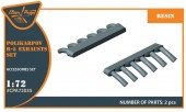 Clear Prop CPA72035 Polikarpov R-5 resin exhausts for AMG kits 1:72