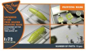 Clear Prop CPA72038 F-16B/D twin seater painting mask for REVELL kit 1:72