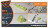 Clear Prop CPA72063 M6A1-K Nanzan painting mask for Tamiya kit 60738 1:72