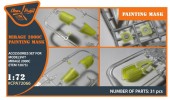 Clear Prop CPA72066 Mirage 2000C painting mask for Modelsvit kit 72073 1:72