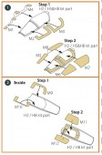 Clear Prop CPA72066 Mirage 2000C painting mask for Modelsvit kit 72073 1:72