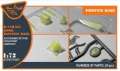 Clear Prop CPA72067 Hawk H-75 M/N/O painting mask for CP kits CP72021/CP72022/CP72029 1:72