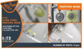 Clear Prop CPA72075 I-16 (late version) painting mask for CP kit 1:72