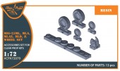 Clear Prop CPA72079 MiG-23ML, MLD, P, MLAE wheel set 1:72