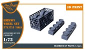 Clear Prop CPA72092 HMMWV Wheel set 37x12,5 Tires for T-Model kits 1:72