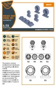 Clear Prop CPA72107 Mirage-2000 wheel set for Modelsvit, Dream Model kits 1:72
