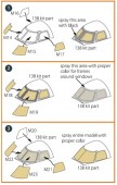 Clear Prop CPA72114 EMB-145 painting mask for A-model kits 1:72