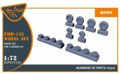 Clear Prop CPA72123 EMB-145 wheel set for A-model kits 1:72