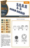 Clear Prop CPA72123 EMB-145 wheel set for A-model kits 1:72