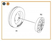 Clear Prop CPA72133 Fairey Delta 2 wheel set for Dora Wings kit 1:72