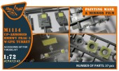 Clear Prop CPA72145 M1114 Up-armored HMMWV Frag 5 W/GPK Turren painting mask for T-Model kit 1:72
