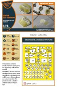 Clear Prop CPA72156 CH-46 painting mask for Fujimi kits 1:72
