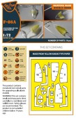 Clear Prop CPA72162 F-86A double-sided painting mask for CP kits 1:72