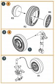 Clear Prop CPA72163 F-86A wheel set type 1 for CP kits 1:72