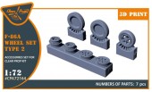 Clear Prop CPA72164 F-86A wheel set type 2 for CP kits 1:72