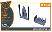 Clear Prop CPA72170 F-86A Open canopy frame detailing set for CP kits 1:72