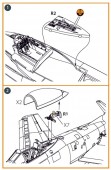 Clear Prop CPA72170 F-86A Open canopy frame detailing set for CP kits 1:72