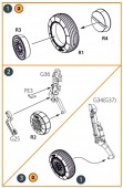 Clear Prop CPA72175 MiG-19 wheel set for CP kits 1:72