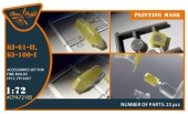 Clear Prop CPA72185 Ki-61-II, Ki-100-I painting mask for Finemolds FP17,FP19 kits 1:72