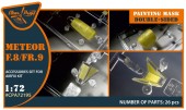 Clear Prop CPA72195 Meteor F.8/FR.9 double-sided painting mask for Airfix kit 1:72