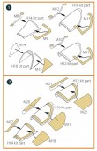 Clear Prop CPA72201 Mirage 2000B/N double-sided painting mask for Modelsvit kit 1:72
