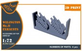 Clear Prop CPA72203 Welington Mk.II exhausts for Airfix kits 1:72