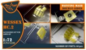 Clear Prop CPA72209 Wessex HC.2 double-sided painting mask for Airfix kit 1:72