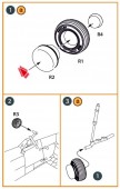 Clear Prop CPA72211 Wessex HC.2 Wheel set type 2 for Airfix kit 1:72