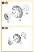 Clear Prop CPA72243 B-29 Wheels set (weighted) 1:72