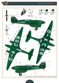 Clear Prop CPD48004 DH.88 Comet G-ACSR MacRobertson Trophy Air Race Decal for Mikromir kit 1:48