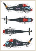 Clear Prop CPD72001 UH-2/SH-2 Seasprite (early version) technical stencils 1:72