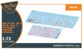 Clear Prop CPD72009 MiG-23ML, MLA, MLD, P, MLAE standard english stencils for CP kits and other 1:72