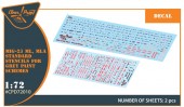 Clear Prop CPD72010 MiG-23ML, MLA standard stencils for grey paint schemes for CP kits and other 1:72