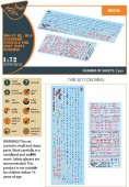 Clear Prop CPD72010 MiG-23ML, MLA standard stencils for grey paint schemes for CP kits and other 1:72