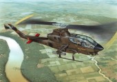 CMK 100-SH48230 AH-1G Cobra Over Vietnam with M-35 Gun System Hi-Tech Kit 1:48