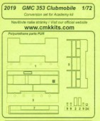 CMK 129-2019 GMC 353 Clubmobile  Conversion Set for Academy 1:72