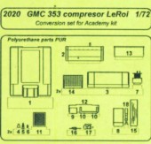 CMK 129-2020 GMC 353 Compresor Le Roi Conversion Set for Academy 1:72